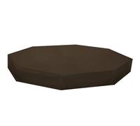 Octagon Sandbox Cover, 420D Oxford Cloth Waterproof, Hexagonal UV Protection Dustproof Sand Box Covers for Outdoor Garden/84.3x78.4x9.1"(Coffee)