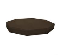 Octagon Sandbox Cover Heavy Duty 210D Oxford Cloth, Large Outdoor Sandpit Lid with Drawstring for Kids Play Area, Rain and Debris Guard for Garden Furniture(coffee)