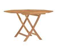 Vidaxl Folding Garden Table 110X110X75 Cm Solid Wood Teak
