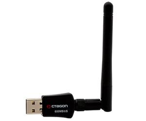Octagon WL618 Optima WLAN 600 Mbit/s +2dBi Antenna USB 2.0 Adapter with 2.4 & 5G DUAL Band, VU+, Gigablue, Protek and Other Satellite Receivers with Linux E2 OS and Computer