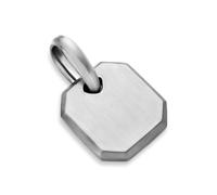 Octagonal Amulet In Sterling Silver, 15mm