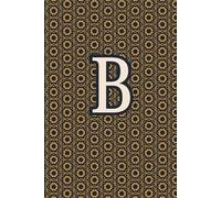 Octagonal Pattern B Monogram Initial Journal