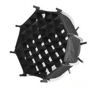 Octagonal Softbox with Removable Diffuser Cloth Honeycomb Grid for COB Video Light High-Density Silver Reflective Fabric Quick-Locking Assembly Lightweight Portable Design Suitable Live Streaming Stil