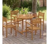 Octagonal Solid Teak Wood Table Top, 90x90x2.5 cm, Durable Weather-Resistant Replacement Surface for Indoor Outdoor Dining & Garden Tables