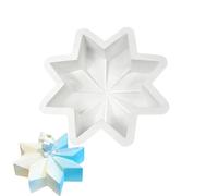 Octagonal Star Shape - Christmas Candy Moulds, 22 x 22 x 5.7 cm Craft Officer, Candle Making, Silicone Jewellery, Heated Casting Moulds for Soap, Pudding, Dessert, Muffin, Christmas Decoration