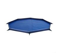Octagonal Tent Footprint Waterproof Groundsheet for Camping | Hiking Beach Picnic Mat 210D Oxford Fabric For Wipeable For Lightweight Black Outdoor Shelter Tarp(2.9m Black)