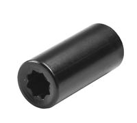 Octagonal Wrench for Piano Tuning and Maintenance, ABS Replacement Tool for Drum Heads, 2.95 x 0.95 cm, Compatible with Electric Drills, Black