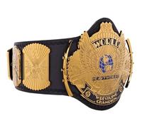 Octal Sports - Winged Eagle Championship Title Belts Adult Size Upto 46" Wrestling Replica 2mm Gold Coated Metal Plate Leather Base (Black)