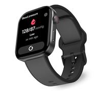 OCTANDRA Beyond VeryFit Smart Watch for Men Women 1.99" AMOLED Screen AI Voice 3ATM Fitness Tracker Watch Heart Rate/Blood Pressure/Oxygen Saturation/Stress/Step/Sleep Monitor (GTX12) (Black & Grey)