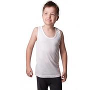Octave 2 Pack Boys Thermal Underwear Sleeveless Vest (3-5 Years, White)
