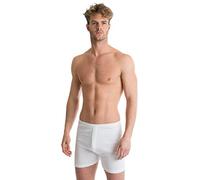 OCTAVE® 2 Pack Mens Soft 100% Combed Cotton Trunks - Classic Design Modern Cut [Size 2X-Large, Colour White]