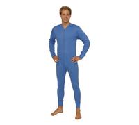 Octave 2 PACK Mens Thermal Underwear All In One Union Suit/Thermal Body Suit (Medium: Chest 36-38 inches, Blue)