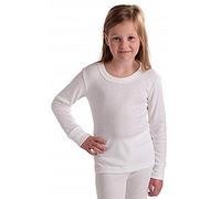 Octave 3 Pack Girls Thermal Underwear Long Sleeve T-Shirt/Vest/Top (3-5 yrs [Chest: 20-22 inches], White)