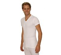 Octave 3 Pack Mens Thermal Underwear Short Sleeve 'V'-Neck T-Shirt/Vest/Top (3X-Large: Chest 52-54 Inches, White)