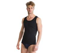 Octave® 4 Pack Mens Soft 100% Combed Cotton Classic Vests - Black [Size 2X-Large, Colour Black]