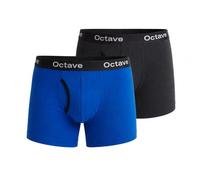 Octave® Boxer Shorts Men - 2 Pack Breathable Soft Boxers with Elastic Waistband, Comfortable Fitted Men’s Underwear, Designer Cotton Mens Boxers Gift Boxed, Colours (Surprise Mix,Small,30-32)