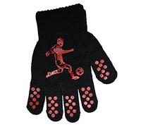 Octave® Boys Football Design Magic Gripper Gloves - [One Size, Black/Red]