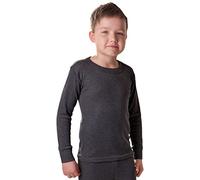 Octave® Boys Thermal Underwear Long Sleeve T-Shirt/Vest/Top [3/5 Yrs, Charcoal]