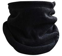 Octave® Fleece Neck Warmer, Multifunctional Headwear, Unisex Thermal Snoods, Neck Scarf Warmer, Face Coverings Bandana For Men Women, Windproof Neck Gaiter Scarf for Cycling, Adult Neck Warmer (Black)