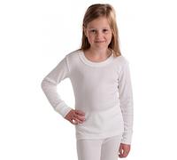 Octave® Girls Thermal Underwear Long Sleeve T-Shirt/Vest/Top - Size 6/8 Years, Colour White
