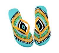 Octave® Ladies Flip Flops Flatform Sandals Comfortable Rubber Beach Flip Flops for Woman,Non-Slip Shower & Pool Slippers, Lightweight Summer Beach Sandals (Green, UK 4 / EURO 37)