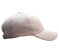 Octave® Ladies Mens Unisex Baseball Cap Hat - Adjustable Tuck Strap Closure Embossed Design with 3 Metal Eyelets On Peak - Pink [Size One Size : Approx 58cm, Colour Pink]