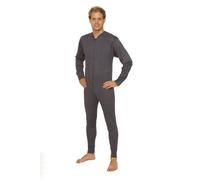 OCTAVE® Mens Thermal Underwear All In One Union Suit/Thermal Body Suit (Small, Denim)