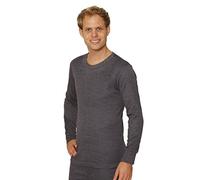 OCTAVE® Mens Thermal Underwear Long Sleeve T-Shirt/Vest/Top (3X-Large: Chest 52-54 inches, Charcoal)