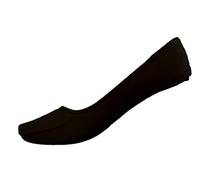 Octave Pack of 2 Ladies No Show Invisible Shoe Liners Socks Footsies [Size UK 4-7, Colour Black]