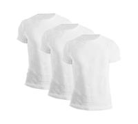Octave® Pack of 3 Mens Thermal Short Sleeve Base Layer Tops, Body Warmer Base Layer Thermal Underwear T-Shirt Vest for Men, Winter Underwear Warm Cotton Thermal Inner Vest(2X-Large,White)