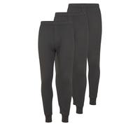 OCTAVE® Pack Of 3 Men's Thermal Underwear Long Johns Bottoms, Ski Base Layer, Lightweight Warm Underwear Baselayer,Thermal Leggings Men,Winter Thermals for Men,Mens Thermal Trousers(3X-Large,Charcoal)