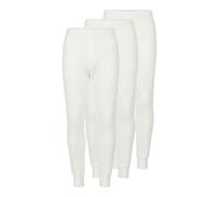 OCTAVE® Pack Of 3 Men's Thermal Underwear Long Johns Bottoms, Ski Base Layer, Lightweight Warm Underwear Baselayer, Thermal Leggings Men, Winter Thermals for Men, Mens Thermal Trousers(3X-Large,White)