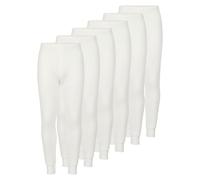 OCTAVE® Pack Of 6 Men's Thermal Underwear Long Johns Bottoms, Ski Base Layer, Lightweight Warm Underwear Baselayer, Thermal Leggings Men, Winter Thermals for Men, Mens Thermal Trousers (Medium, White)