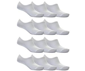 Octave® Trainer Socks, 12 Pair No Show Ankle Socks, Bamboo Trainer Socks for Womens, Casual & Breathable, Ultra Low Cut Liner Invisible Socks For Sneaker Loafers and Boat Shoes (White)