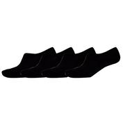 Octave® Trainer Socks, 4 Pairs No Show Ankle Socks, Bamboo Trainer Socks for mens, Casual & Breathable, Ultra Low Cut Liner Invisible Socks For Sneaker Loafers, Summer Ankle Liner Sock (Black)