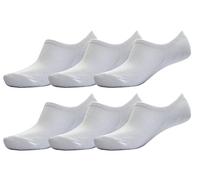 Octave® Trainer Socks, 6 Pair No Show Ankle Socks, Bamboo Trainer Socks for Womens, Casual & Breathable, Ultra Low Cut Liner Invisible Socks For Sneaker Loafers and Boat Shoes (White)