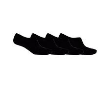 Octave® Unisex Plain Invisible Trainer Liner Socks [Black - 4 Pairs]