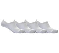 Octave® Unisex Plain Invisible Trainer Liner Socks [White - 4 Pairs]