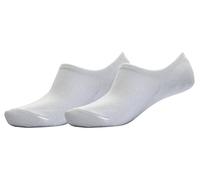 Octave® Womens Plain Invisible Trainer Liner Socks [White - 2 Pairs]
