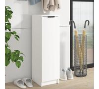 octave wooden shoe storage cabinet in white
