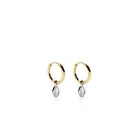 Octavia Elizabeth 18kt yellow gold Petit Gabby diamond hoop earring One Size
