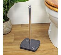 Octavia Grey Marble & Chrome Collection Spare Toilet Roll Holder Showerdrape Grey One Size