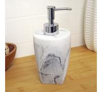Octavia White Marble & Chrome Collection Liquid Soap Dispenser Showerdrape White One Size