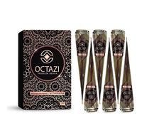 OCTAZI Henna Cones Brown Indian Mehendi Cones For Temporary Body Art Tattoo Mehindi All Natural Organic Herbal Pure Mehndi Henna Paste Cone For Festival, No Chemicals, No Dyes, Ready To Use (6 Cones)