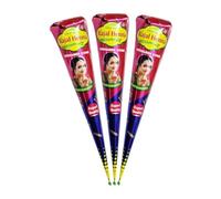 OCTAZI - KAJAL HENNA CONES - Dark Brown Indian Mehendi Cones For Temporary Body Art Tattoo All Natural Organic Herbal Pure Mehndi Henna Paste Cone, No Chemicals, No Dyes, Ready To Use (Pack of 6)