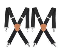 OctBird 2-Pack 2Inch-Wide Braces for Men Trousers, Unisex Work Braces for Men Heavy Duty, Men's Suspenders, Suitable for Demanding Outdoor Work,Industrial Labour and Other Heavy-Duty Applications