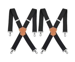 OctBird 2-Pack 2Inch-Wide Braces for Men Trousers, Unisex Work Braces for Men Heavy Duty, Men's Suspenders, Suitable for Demanding Outdoor Work,Industrial Labour and Other Heavy-Duty Applications