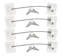 OctBird 4 Pack Window Safety Locks, Self Adhesive Window Locks for UPVC Windows, Window Restrictor with Key, Child Safety Locks - No Drilling Child Window Safety Locks
