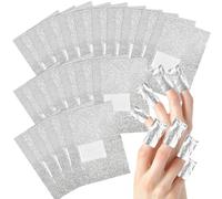 OctBird 500PCS of Tin Foil with Cotton for Nail Removal - Gel Nail Foils & Wraps - Non-Toxic, Unscented