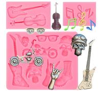 octhallow Rock Music Silicone Mold (Pink(m07))